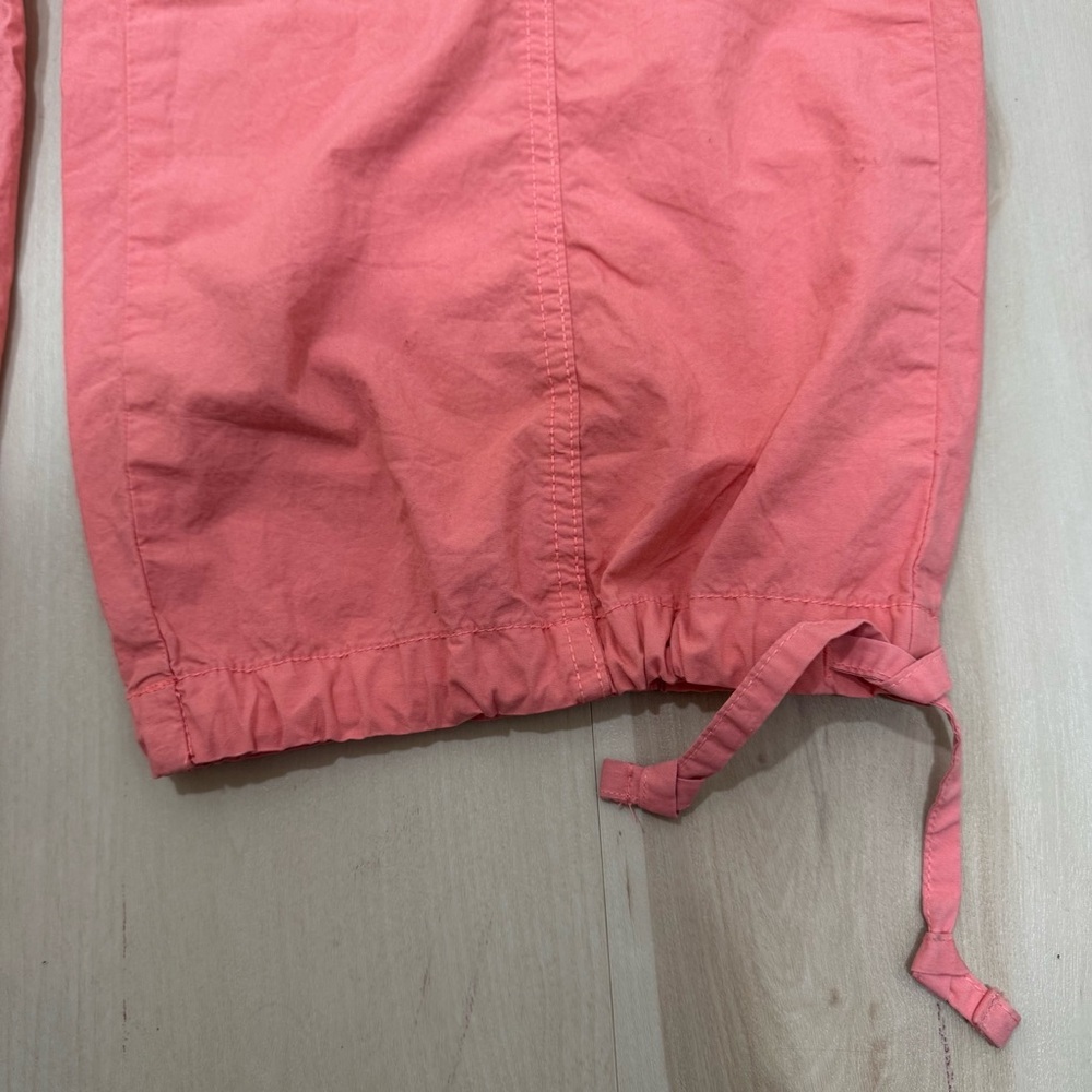 NWT Aerie High Waisted Go-For-It Baggy Cargo Pant Spicy Coral Pink Womens Small - Picture 6 of 14